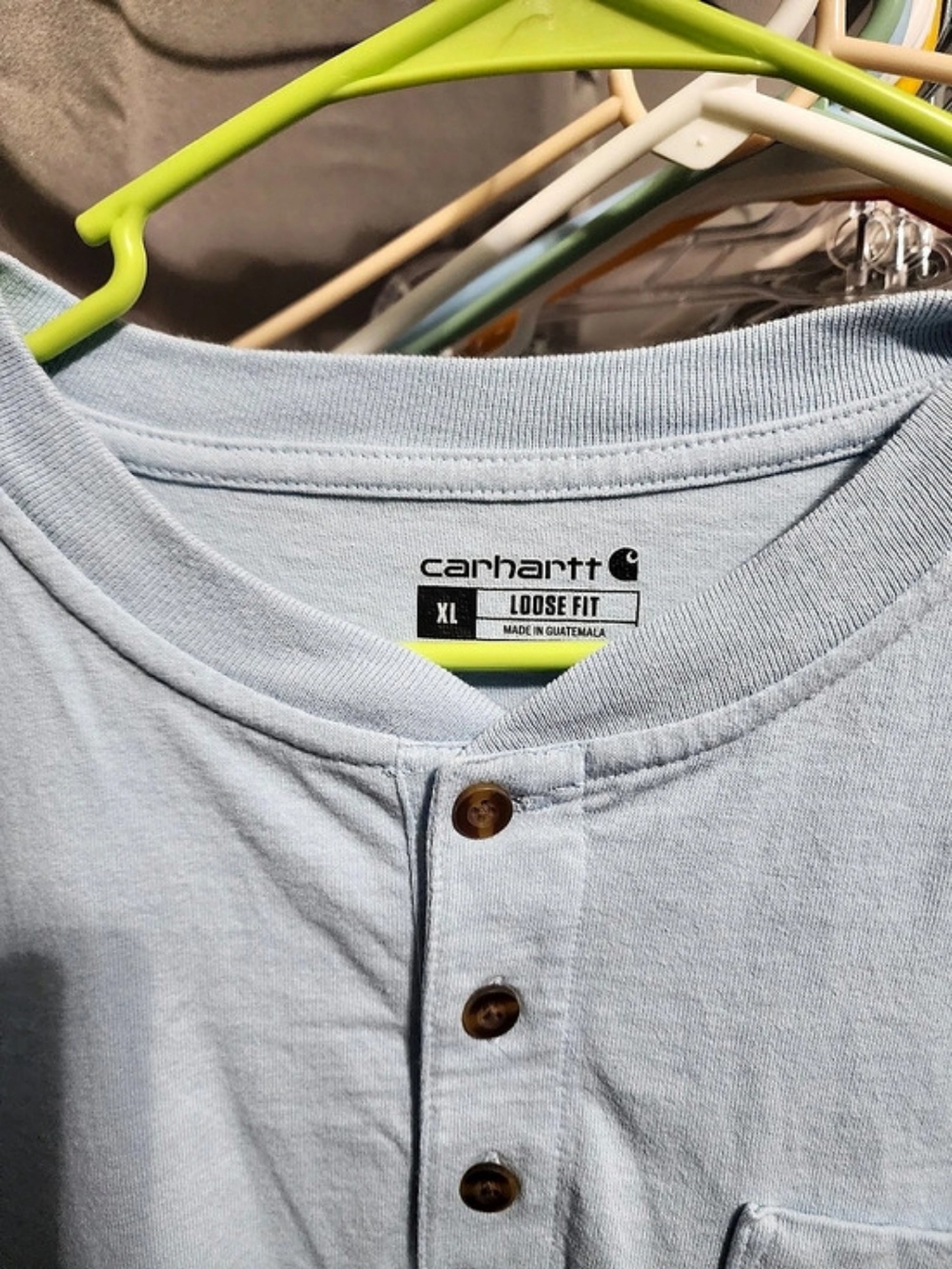 Carhartt Loose Fit Heavyweight Short-Sleeve Pocket Henley K84 Heavyweight Pocket